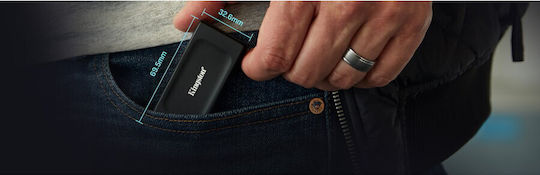 Kingston XS1000 USB-C External 1.8" SSD 1TB Black