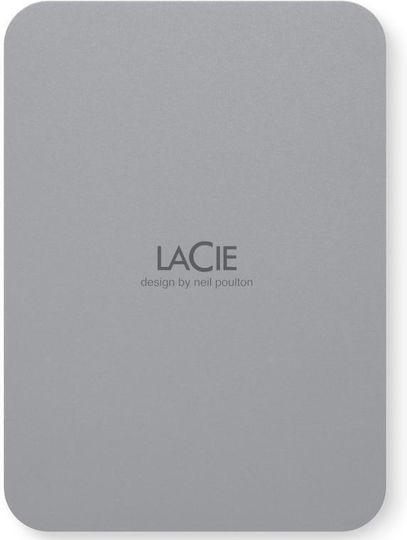 Lacie Mobile Drive Secure USB-C Extern HDD 4TB 3.5" Space Grey