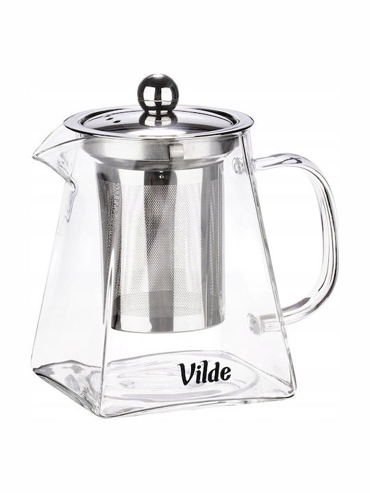 Vilde Teapot with Filter Glass Transparent 490ml