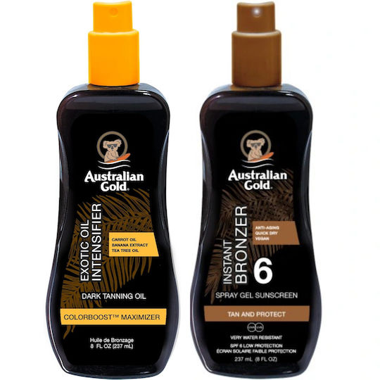 Australian Gold Интензивиращо Масло + Бронзиращ Спрей Гел Spf6