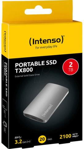Intenso TX800 USB-C Hard Disk Extern SSD 2TB 2.5 Negru