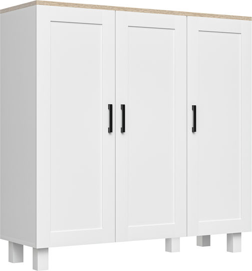 Бял 90x30x90см