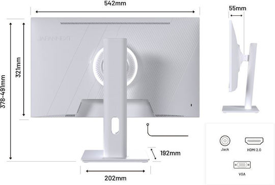 Japannext JN-I238FHD120F IPS Gaming Monitor 23.8" FHD 1920x1080 White