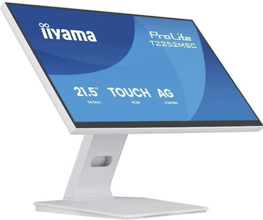 Iiyama T2252MSC-W2AG IPS Touch Monitor 21.5" FHD 1920x1080 with Response Time 5ms GTG White