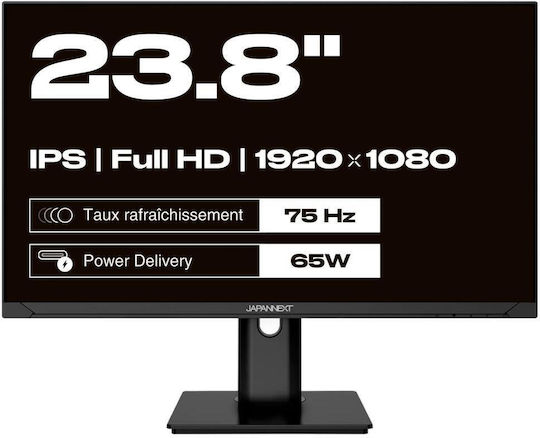 Japannext IPS HDR Monitor 23.8" FHD 1920x1080 with Response Time 14ms GTG