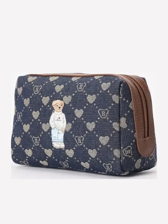 Signare Toiletry Bag Beauty B-loved Bear Denim