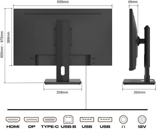 Japannext IPS Monitor 28" 4K 3840x2160 with Response Time 5ms GTG