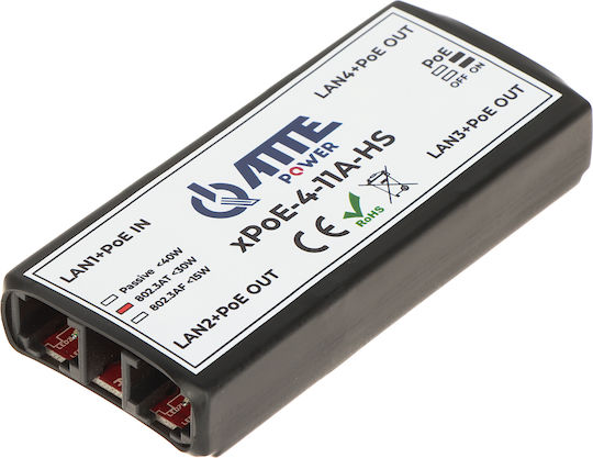 Atte Switch Poe Xpoe-4-11a-hs 4-Port Atte Extender