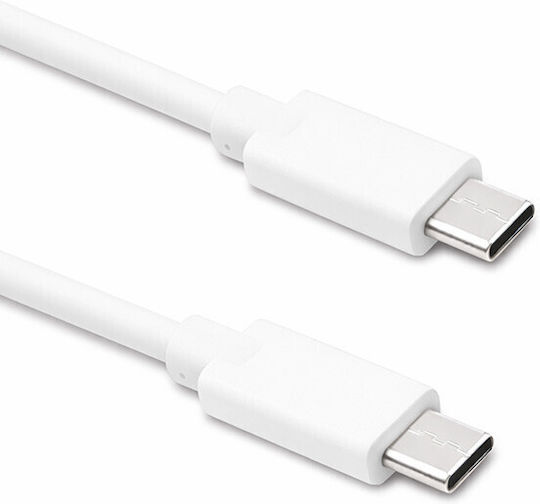 Qoltec USB 2.0 Kabel USB-C männlich - USB-C Weiß 2m (52346)