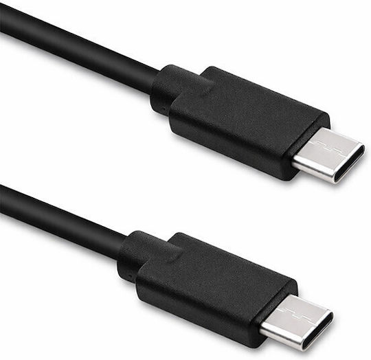 Qoltec USB 2.0 Cablu USB-C bărbătesc - USB-C de sex masculin Negru 2m (52345)