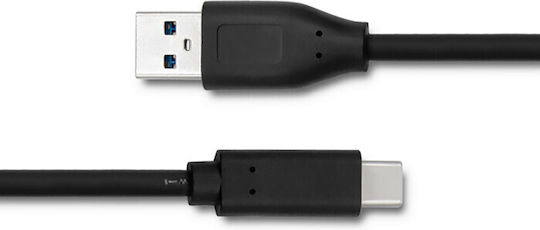Qoltec Редовна USB 3.0 Кабел USB-C мъжки - USB-A мъжки Черен 1.2м (50491)