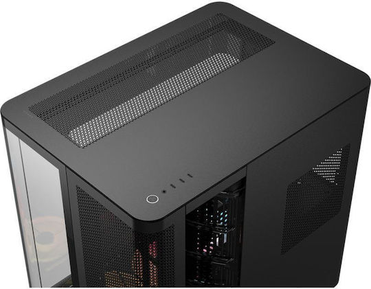 Corsair AIR 5400 LX-R RGB Gaming Midi Tower Computer Case with Side Window Black