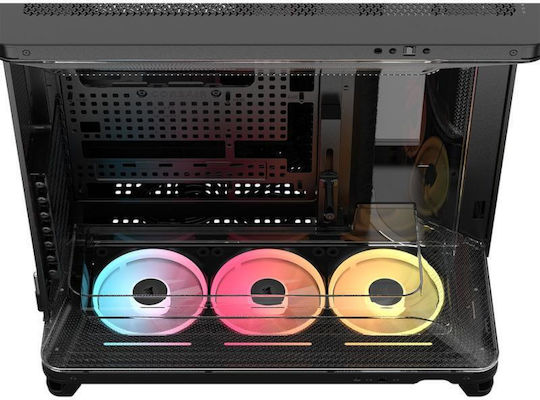 Corsair AIR 5400 LX-R RGB Gaming Midi Tower Computer Case with Side Window Black