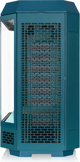 Thermaltake The Tower 600 Gaming Midi Tower Кутия За Компютър Със Страничен Прозорец Transformative Teal