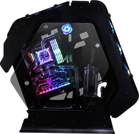 Zalman Z-Machine 500 Gaming Midi Tower Κουτί Υπολογιστή με Πλαϊνό Παράθυρο και RGB Φωτισμό Μαύρο