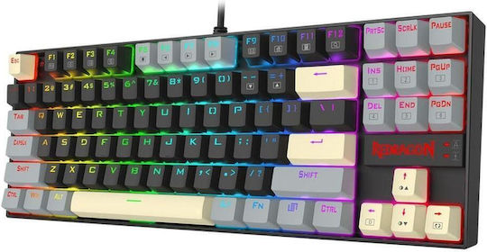 Redragon K552 Gaming Mechanical Keyboard Tenkeyless with Custom Red Switches and RGB Lighting English US