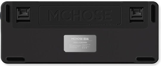 MCHOSE X75 Безжичен Гейминг Механична Клавиатура 75% с KTT Хиацинт суичове и RGB подсветка (Английски US) Черен
