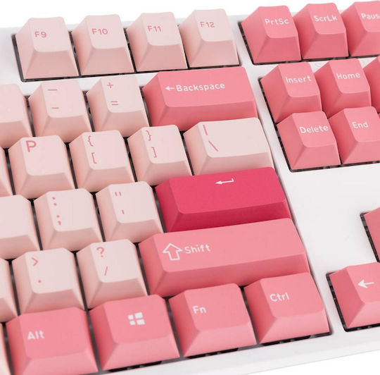 Ducky One 3 TKL Gossamer Gaming Mechanical Keyboard Tenkeyless with Cherry MX Blue switches (English US) Pink