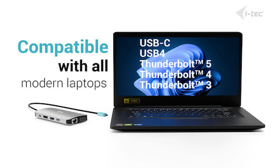 i-tec USB-C Docking Station with HDMI/DisplayPort 4K PD Ethernet and 3 Monitor Connection Silver (C31NANOTRIDOCKPD)