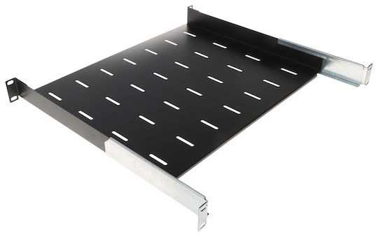 Raft Reglabil Pentru Dulap Rack 19 Inch 1u 350mm Negru