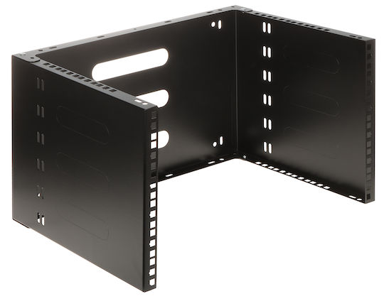 Stalflex Wall Mounted Rack Holder 19" 6u 330mm Black Wrh19-6u-330b