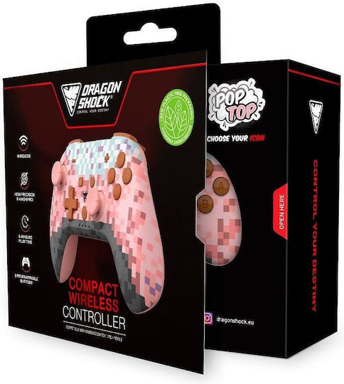 Dragonshock PopTop Cube Gamepad Wireless pentru Switch Roz