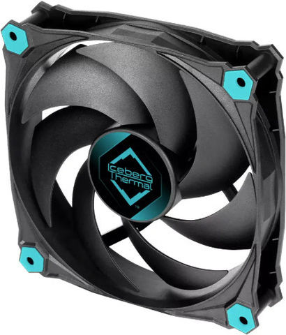 Iceberg Thermal IceGALE Silent Case Fan 120mm (1100rpm / 30cfm) Without LED Lighting and 3-Pin Connection 3pcs