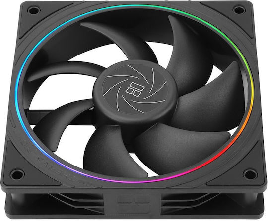 Thermalright TL-S12 Ventilator Carcasă 120mm (1500rpm / 47.6cfm) cu Iluminare RGB Negru