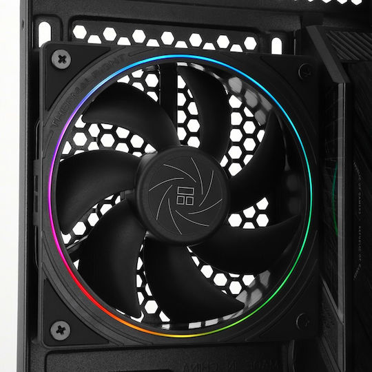 Thermalright TL-S12 Ventilator Carcasă 120mm (1500rpm / 47.6cfm) cu Iluminare RGB Negru