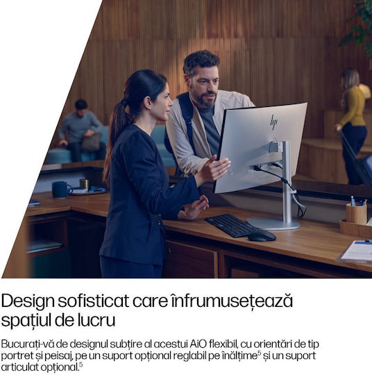 HP Elitestudio 8 G1i 27" (Nucleu Ultra 5-235/16GB/512GB SSD/W11 Pro) Argintiu