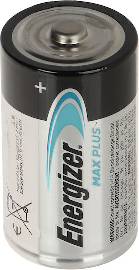 Energizer Max Plus Baterii Alcaline D 1.5V 2buc