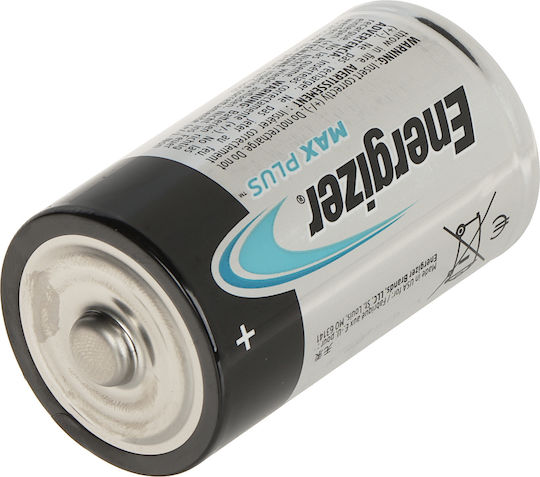 Energizer Max Plus Baterii Alcaline D 1.5V 2buc