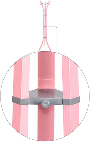 SteweHome Metallic Pink Coat Rack 185cm