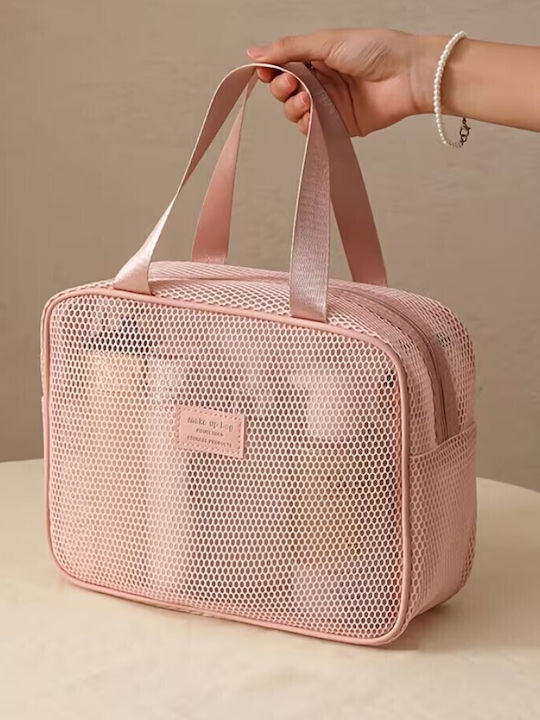Jetbags Rz11136-53 Νεσεσέρ Ταξιδιού Pvc Mesh Makeup Organizer Bag 22x11x22cm Ροζ Jetbags Rz11136-53 Νεσεσέρ Ταξιδιού Pvc Mesh Makeup Organizer Bag 22x11x22cm Ροζ