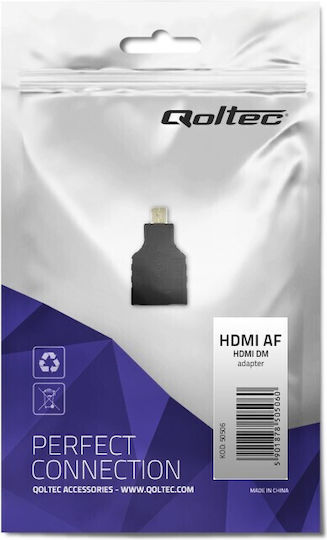 Qoltec Μετατροπέας micro HDMI female σε HDMI female 1τμχ 50506