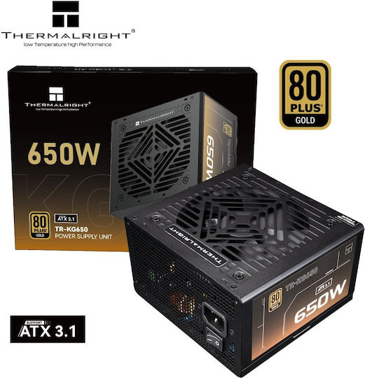 Thermalright TR-KG650 650W Negru Sursă de Alimentare Complet Modulară 80 Plus Gold