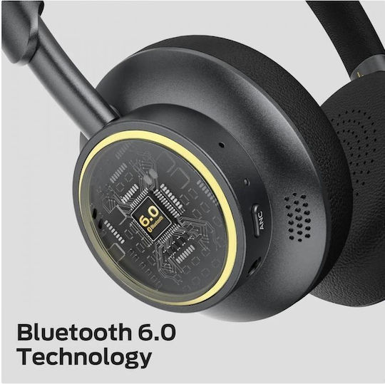 Monster N-Tune mini 02 Ασύρματα Bluetooth On Ear Ακουστικά με 50 ώρες Λειτουργίας Μαύρα