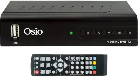 Osio OST-3540D OST-3540D Ψηφιακός Δέκτης Mpeg-4 Full HD (1080p) με Λειτουργία PVR (Εγγραφή σε USB) Σύνδεση USB