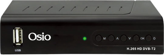 Osio OST-3540D OST-3540D Ψηφιακός Δέκτης Mpeg-4 Full HD (1080p) με Λειτουργία PVR (Εγγραφή σε USB) Σύνδεση USB