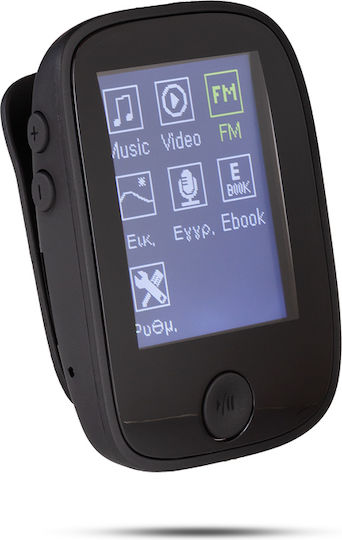 Osio SRM-8080Β MP3 Player (8GB) with TFT Screen 1.8" Black