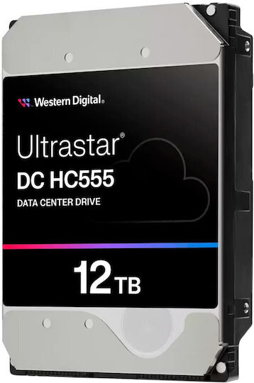 Western Digital Ultrastar HC555 12TB HDD Σκληρός Δίσκος 3.5" SATA III με 512MB Cache για Server / Καταγραφικό 0B48720