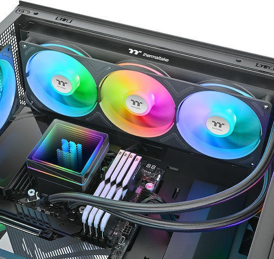 Thermaltake TH360 V3 Ultra ARGB Sync v3 AIO CPU Liquid Cooling with 3 120mm Fans White