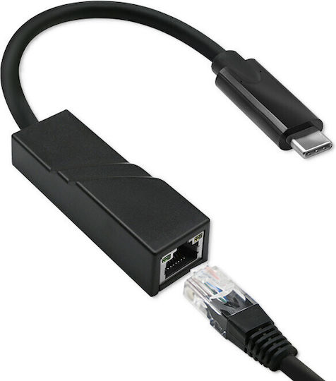 Qoltec 50378 Adaptor Rețea USB-C cu Conexiune Cablată Ethernet
