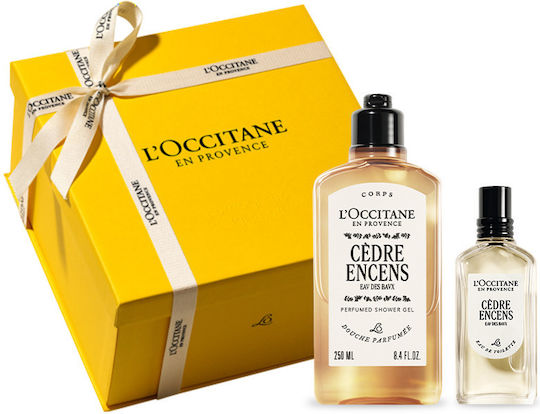 L'Occitane Cedre Encens Mens Gift Set Skin Care Set 2 Quantities
