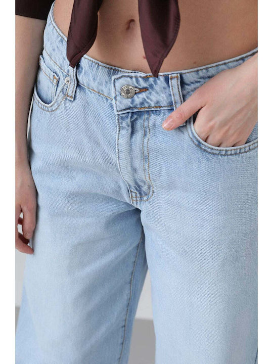 Γυναικείο Jean Παντελόνι σε Baggy Γραμμή Μπλε