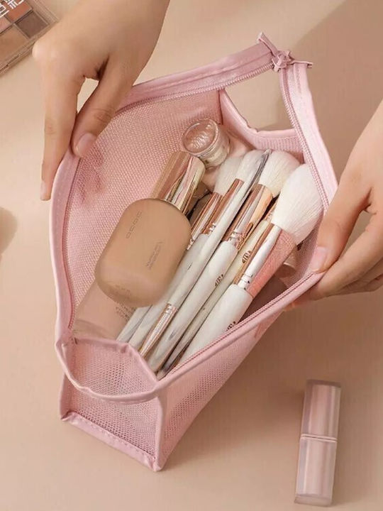 Jetbags Rz11136-49 Νεσεσέρ Ταξιδιού Makeup Organizer Mesh Cosmetic Bag Ροζ 26x26x16cm Jetbags Rz11136-49 Νεσεσέρ Ταξιδιού Makeup Organizer Mesh Cosmetic Bag Ροζ 26x26x16cm