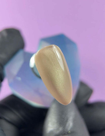 Jelly Gelly Ojă Pentru Unghii Cu Gel Champagne Cu Sclipici Ochi De Pisică 12ml