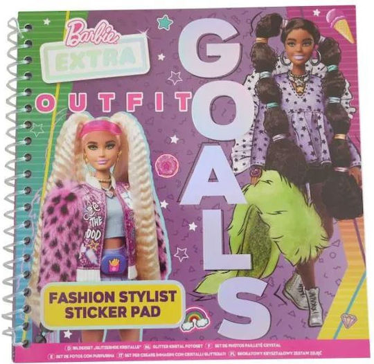 Mattel Албум със стикери Barbie Sticker Book за Деца 3+ години+ Години 24бр