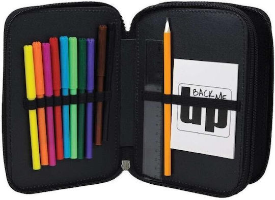 Back Me Up Pencil Case with 2 Compartments Red