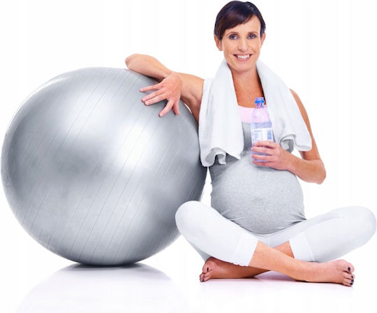 Aqua-Sport Pilates Übungsball in Grau Farbe
